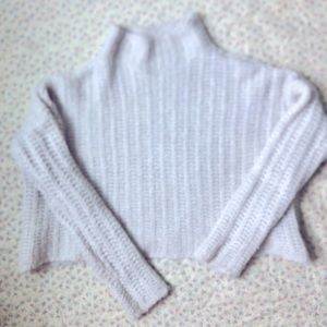 Cropped Chunky Turtleneck Sweater!